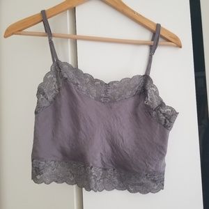 Lacey silk night top